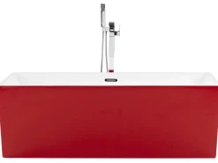 Vasca da bagno freestanding RIOS 170 x 80 cm Rosso