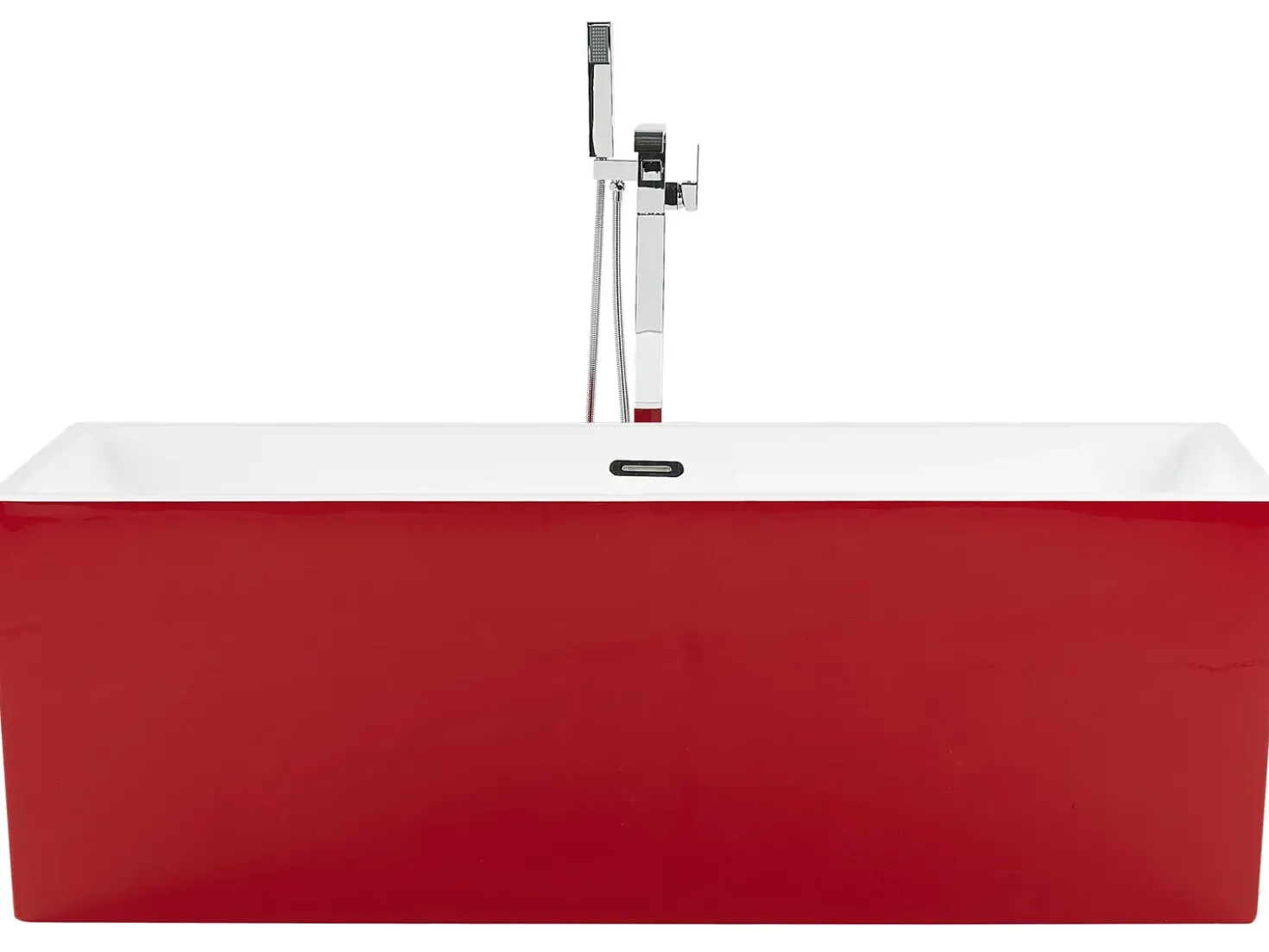 Vasca da bagno freestanding RIOS 170 x 80 cm Rosso
