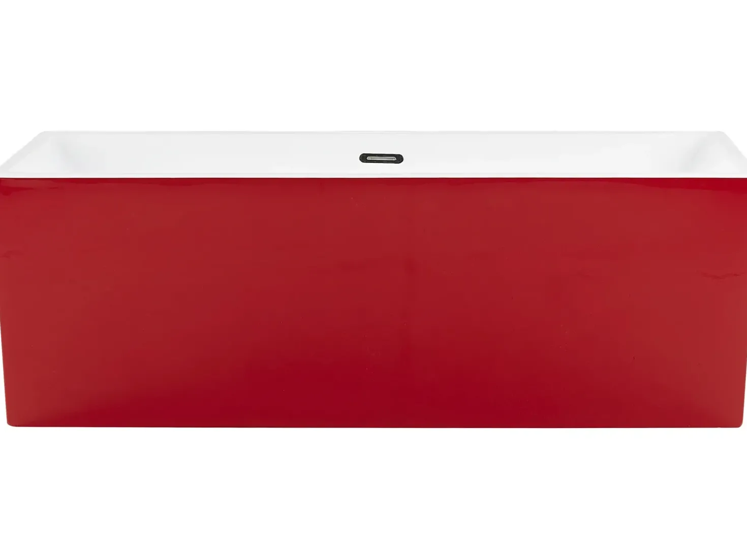 Vasca da bagno freestanding RIOS 170 x 80 cm Rosso