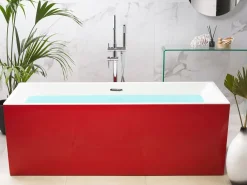 Vasca da bagno freestanding RIOS 170 x 80 cm Rosso