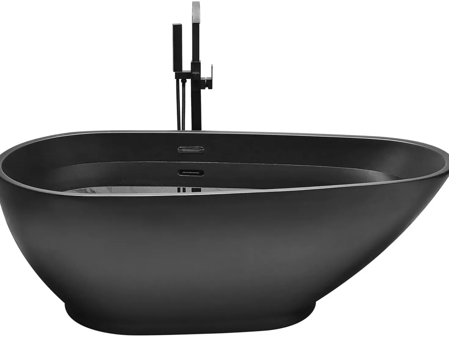 Vasca da bagno freestanding GUIANA 173 x 82 cm Nero