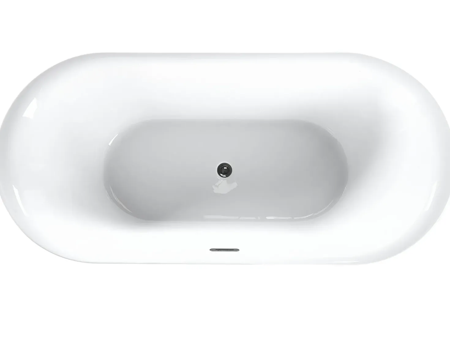 Vasca da bagno freestanding CARRERA 170 x 80 cm Bordeaux