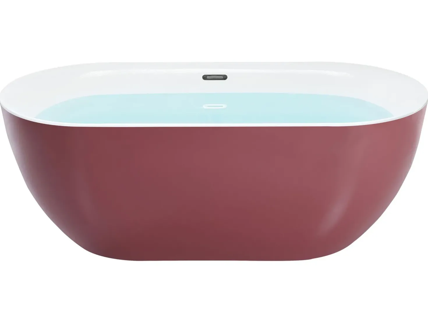 Vasca da bagno freestanding CARRERA 170 x 80 cm Bordeaux