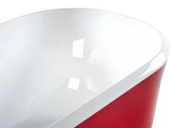 Vasca da bagno freestanding TESORO 170 x 77 cm Rosso