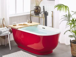 Vasca da bagno freestanding TESORO 170 x 77 cm Rosso