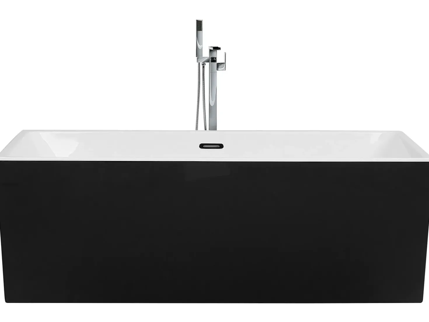 Vasca da bagno freestanding RIOS 170 x 80 cm Nero