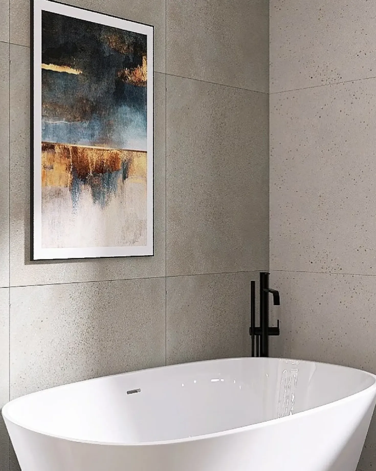 Vasca da bagno freestanding CARRERA 180 x 80 cm Bianco