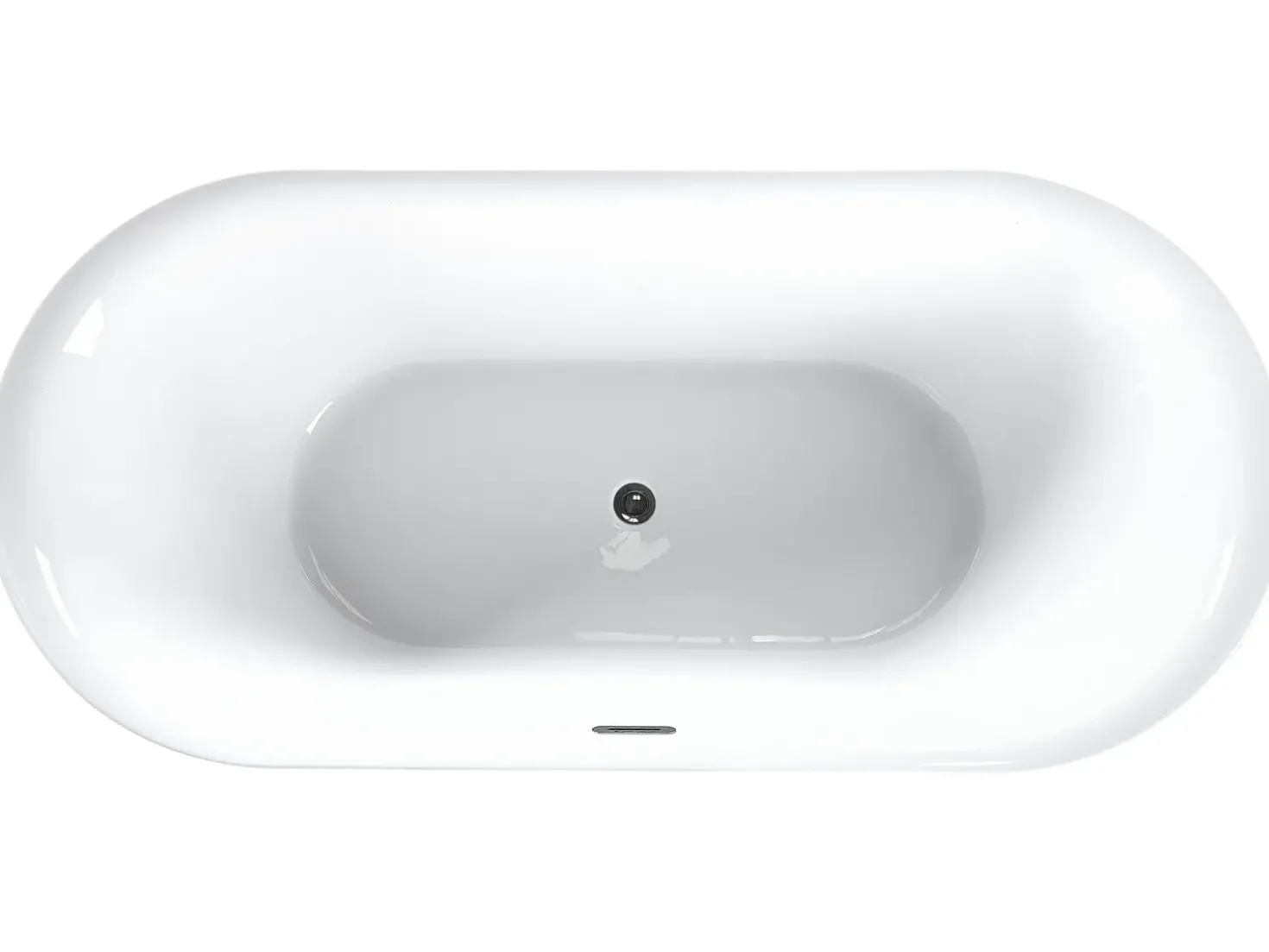 Vasca da bagno freestanding CARRERA 180 x 80 cm Bianco