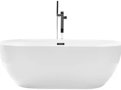 Vasca da bagno freestanding CARRERA 170 x 80 cm Bianco