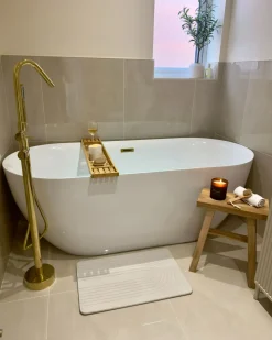 Vasca da bagno freestanding CARRERA 170 x 80 cm Bianco