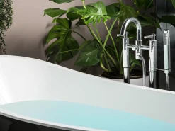 Vasca da bagno freestanding BUENAVISTA 170 x 73 cm Nero