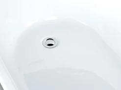 Vasca da bagno freestanding SOLARTE 170 x 78 cm Nero/Bianco