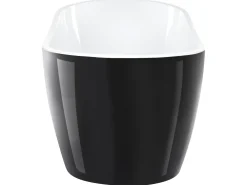 Vasca da bagno freestanding SOLARTE 170 x 78 cm Nero/Bianco