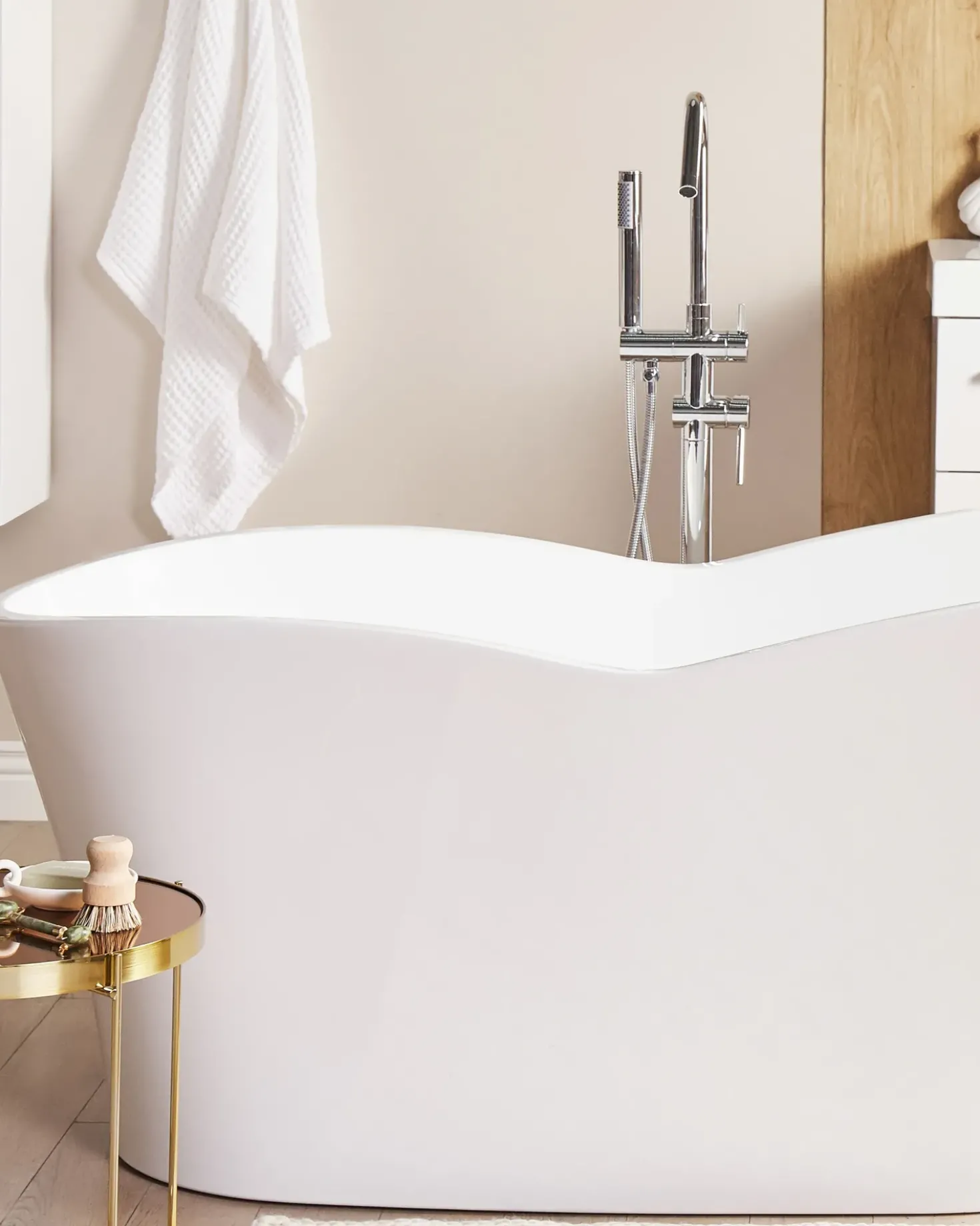Vasca da bagno freestanding DULCINA 170 x 80 cm Bianco