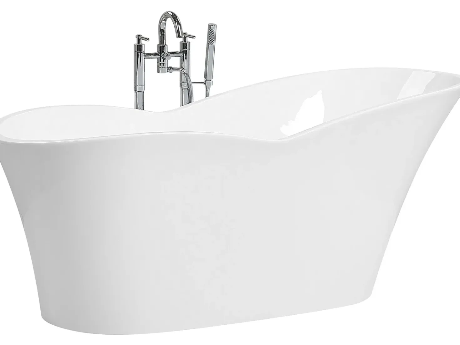 Vasca da bagno freestanding DULCINA 170 x 80 cm Bianco