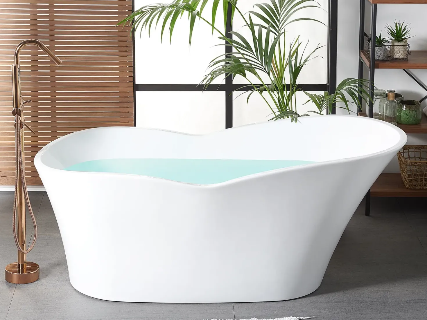 Vasca da bagno freestanding DULCINA 170 x 80 cm Bianco