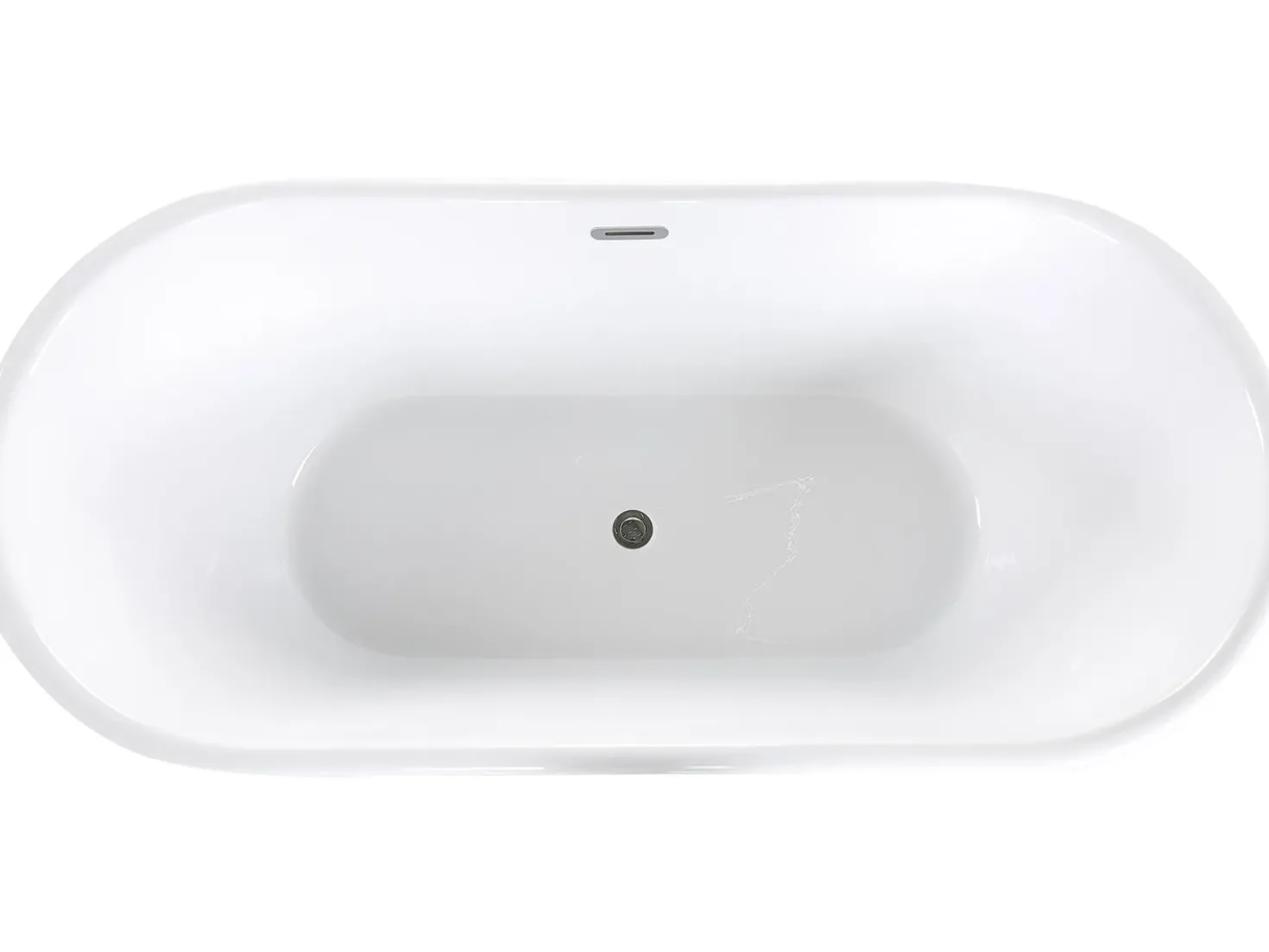 Vasca da bagno freestanding PINEL 170 x 80 cm Argento