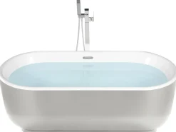Vasca da bagno freestanding PINEL 170 x 80 cm Argento