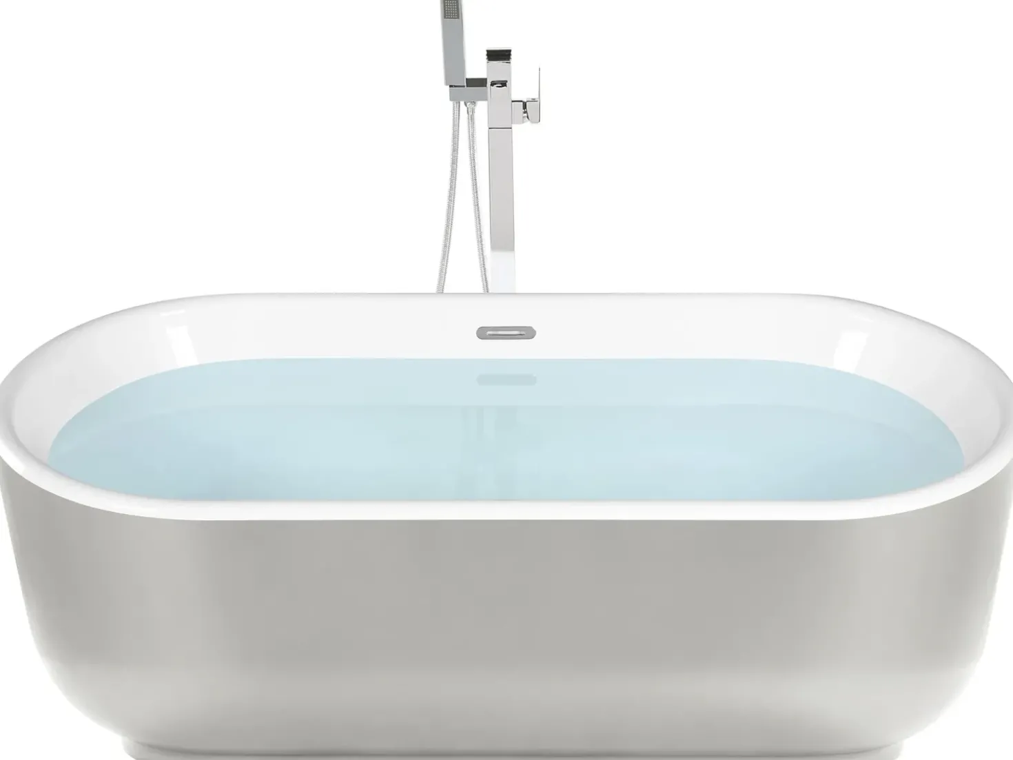 Vasca da bagno freestanding PINEL 170 x 80 cm Argento
