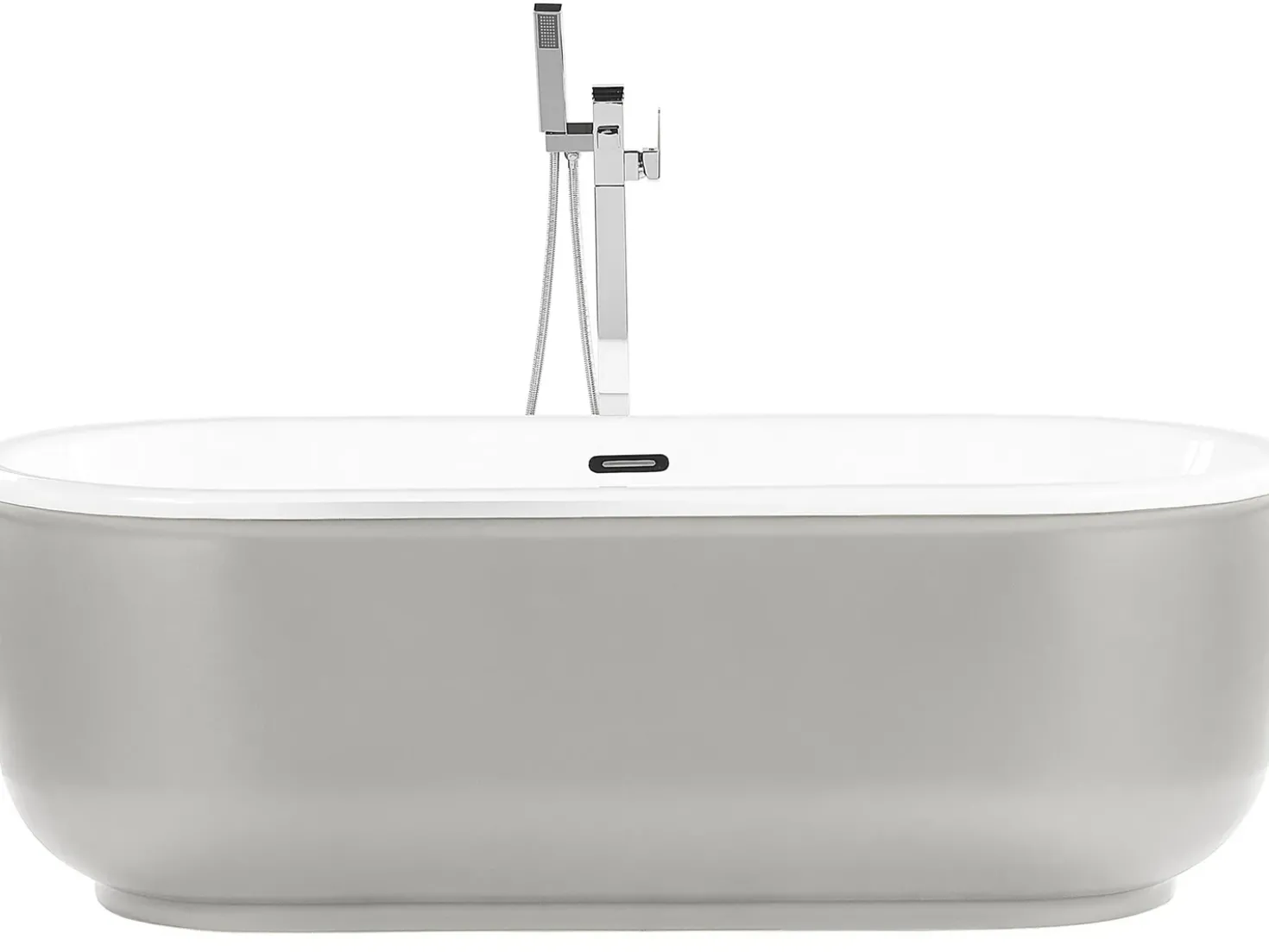 Vasca da bagno freestanding PINEL 170 x 80 cm Argento