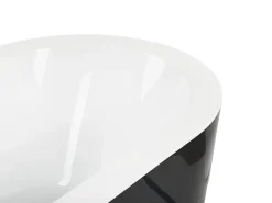 Vasca da bagno freestanding EMPRESA con accessori 170 x 80 cm Nero