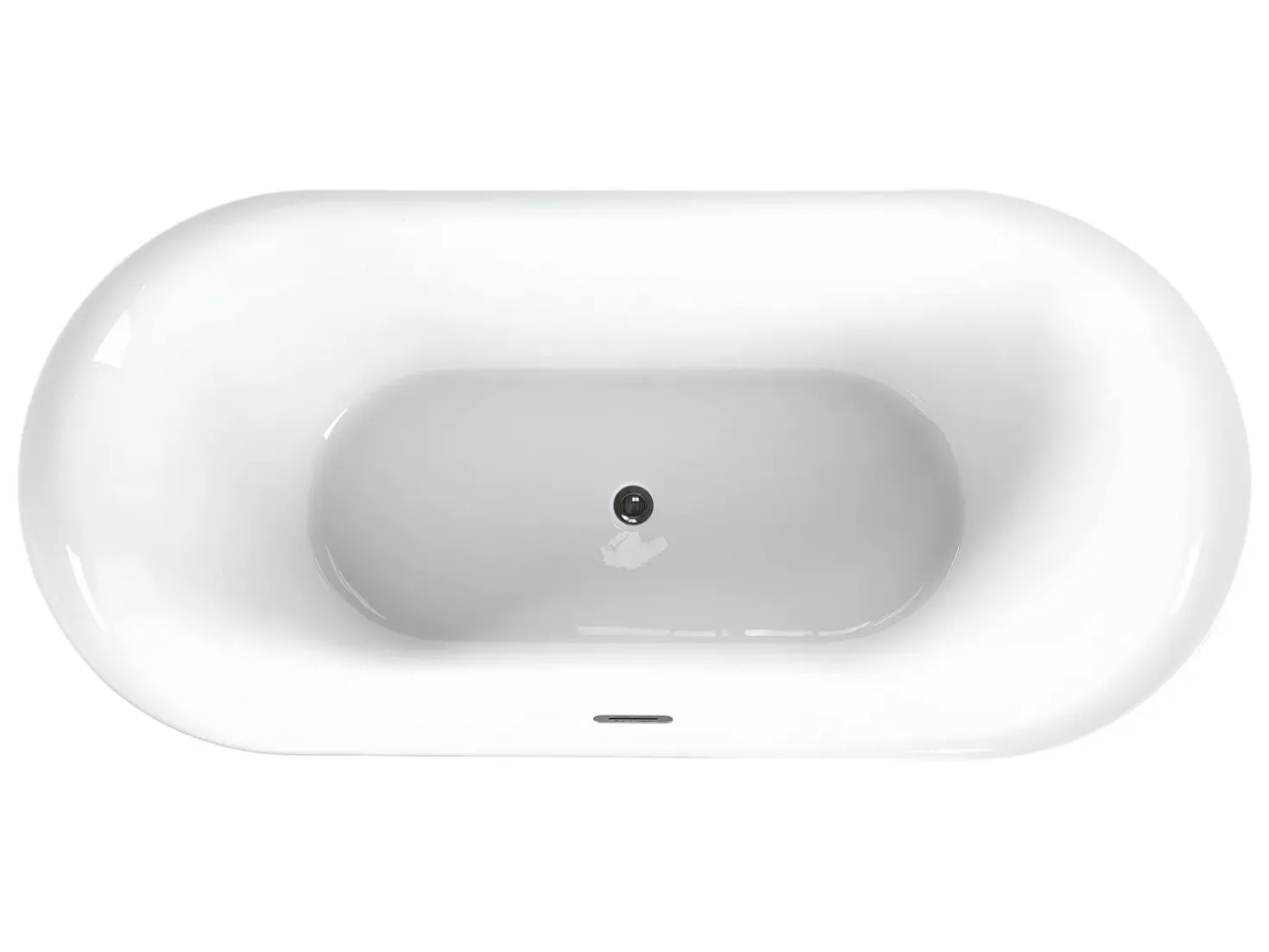 Vasca da bagno freestanding CARRERA 150 x 75 cm Nero