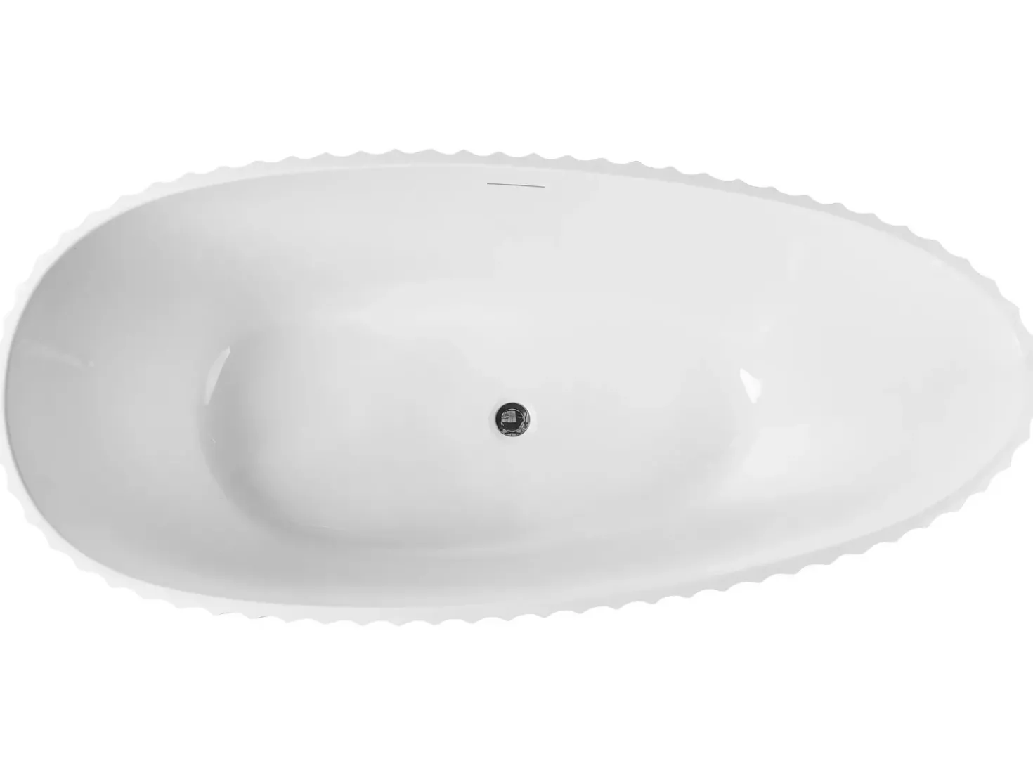 Vasca da bagno freestanding TEFE 170 x 78 cm Bianco
