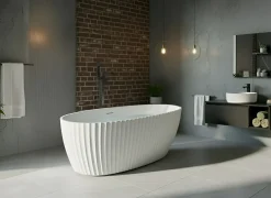 Vasca da bagno freestanding TEFE 170 x 78 cm Bianco