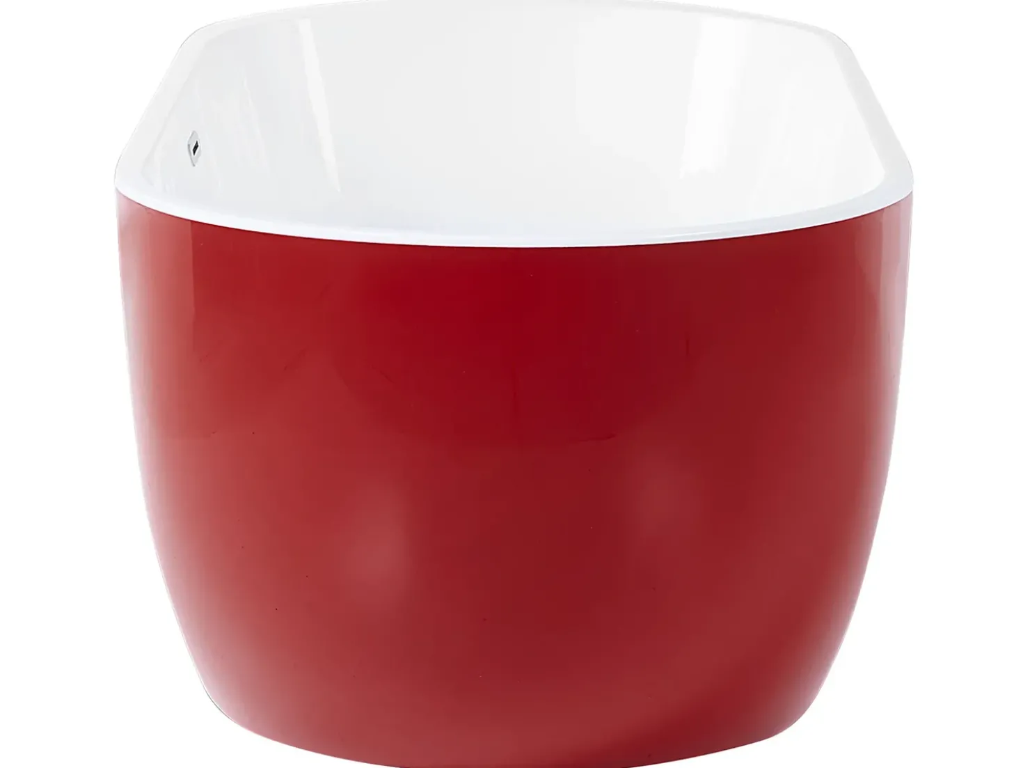Vasca da bagno freestanding NEVIS 160 x 75 cm Rosso