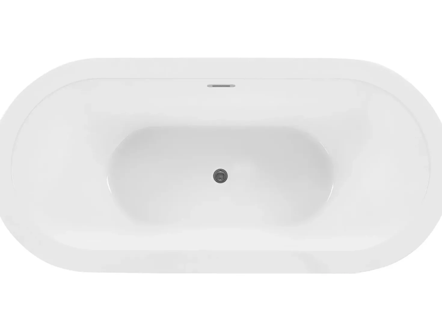 Vasca da bagno freestanding EMPRESA 170 x 80 cm Bianco