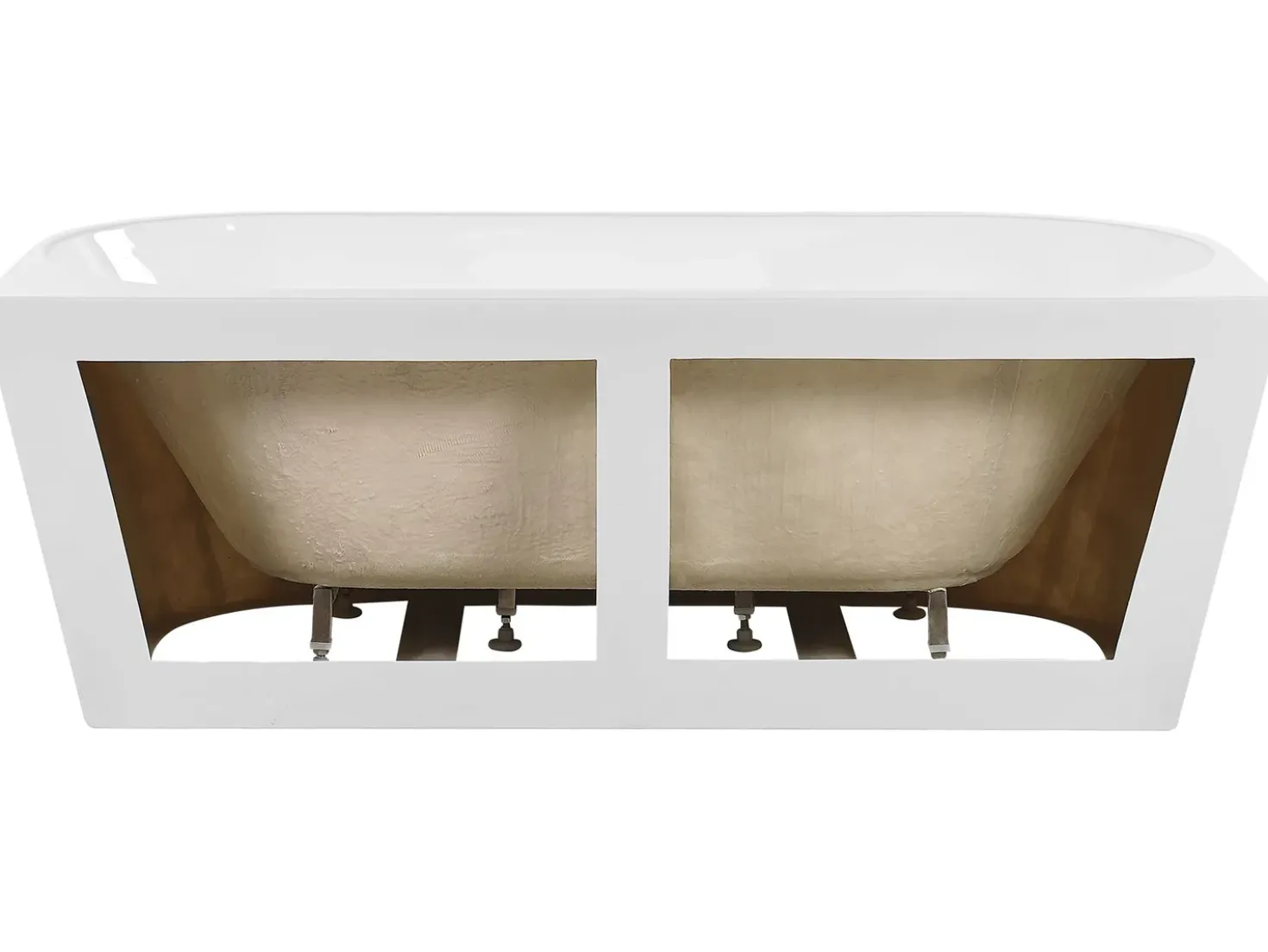 Vasca da bagno HARVEY 170 x 80 cm Bianco