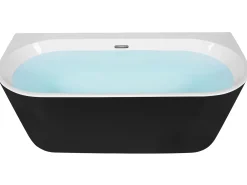 Vasca da bagno HARVEY 170 x 80 cm Nero/Bianco