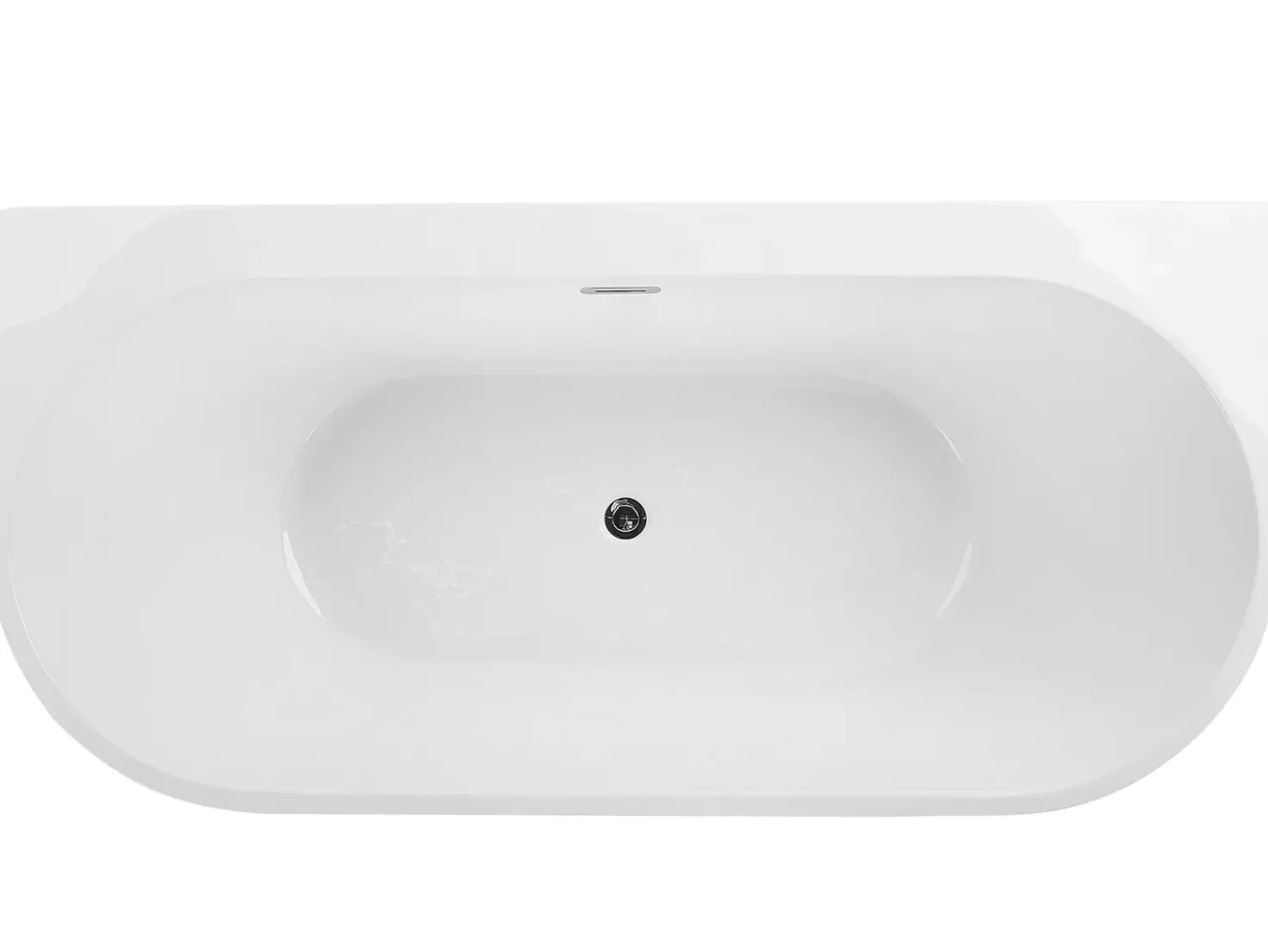 Vasca da bagno HARVEY 170 x 80 cm Nero/Bianco