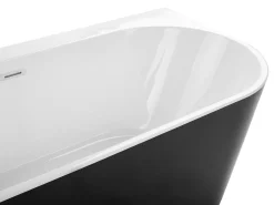 Vasca da bagno HARVEY 170 x 80 cm Nero/Bianco