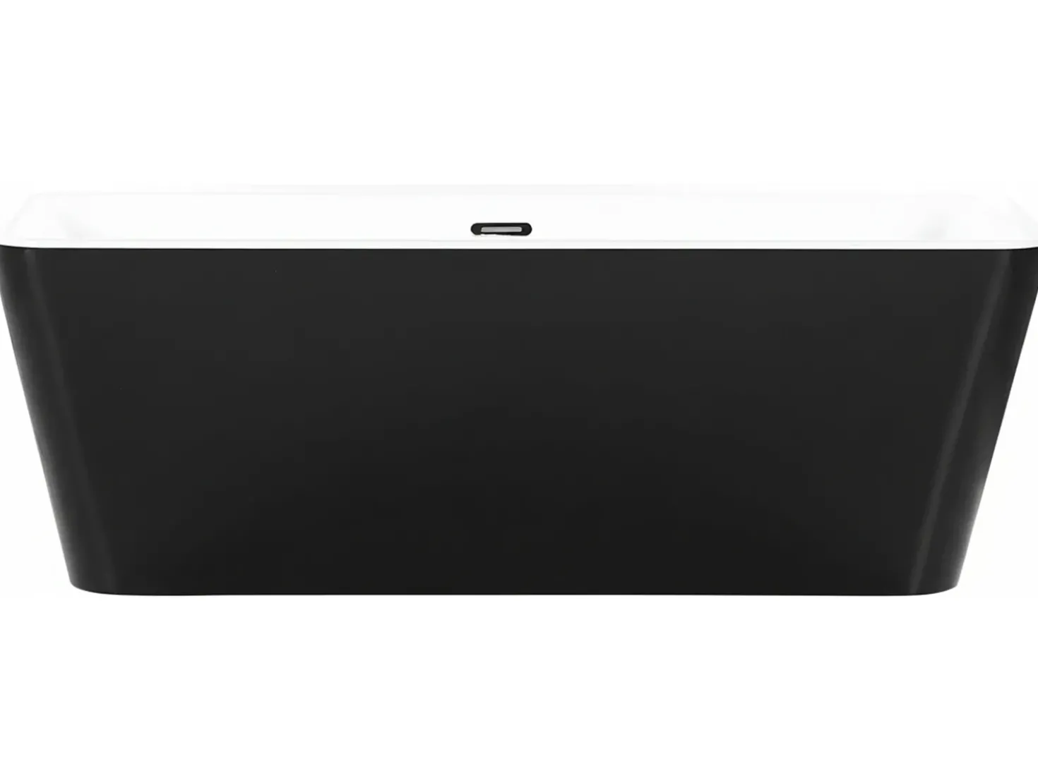 Vasca da bagno HASSEL 170 x 80 cm Nero