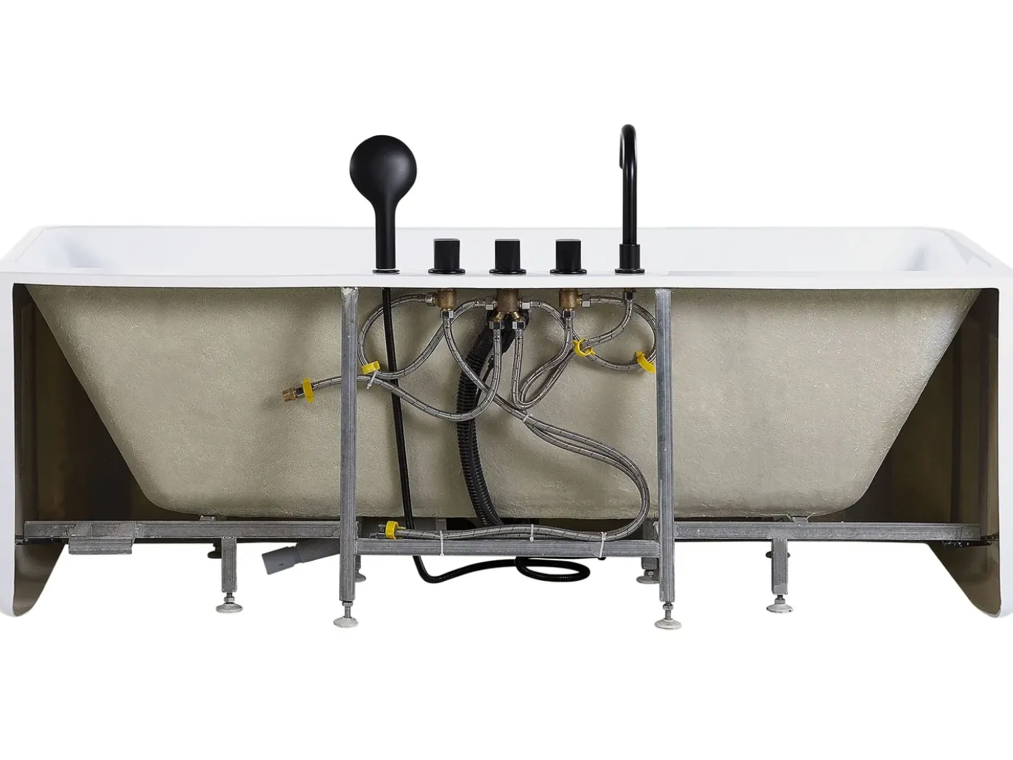 Vasca da bagno QUATRE 170 x 75 cm Bianco
