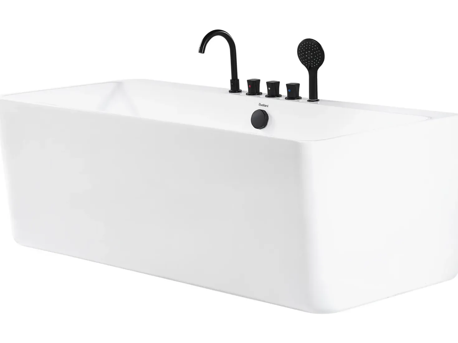 Vasca da bagno QUATRE 170 x 75 cm Bianco
