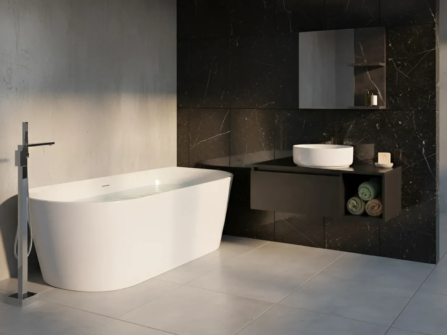 Vasca da bagno RENACA 170 x 79 cm Bianco