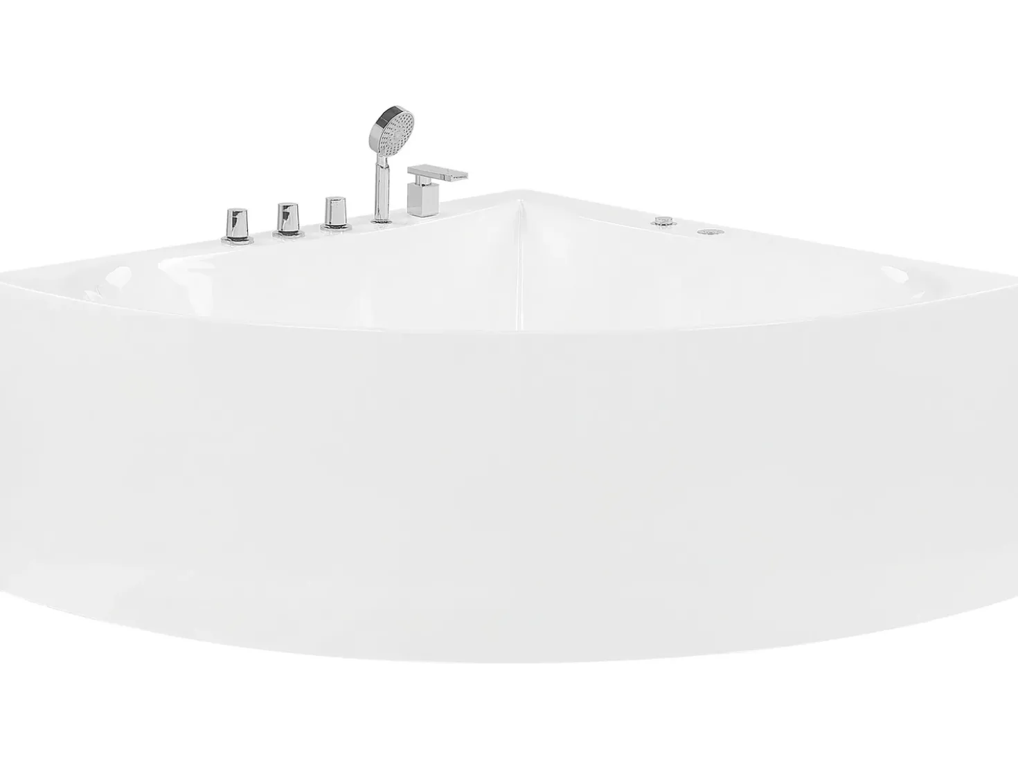 Vasca idromassaggio angolare ISLITA 187 x 133 cm Bianco