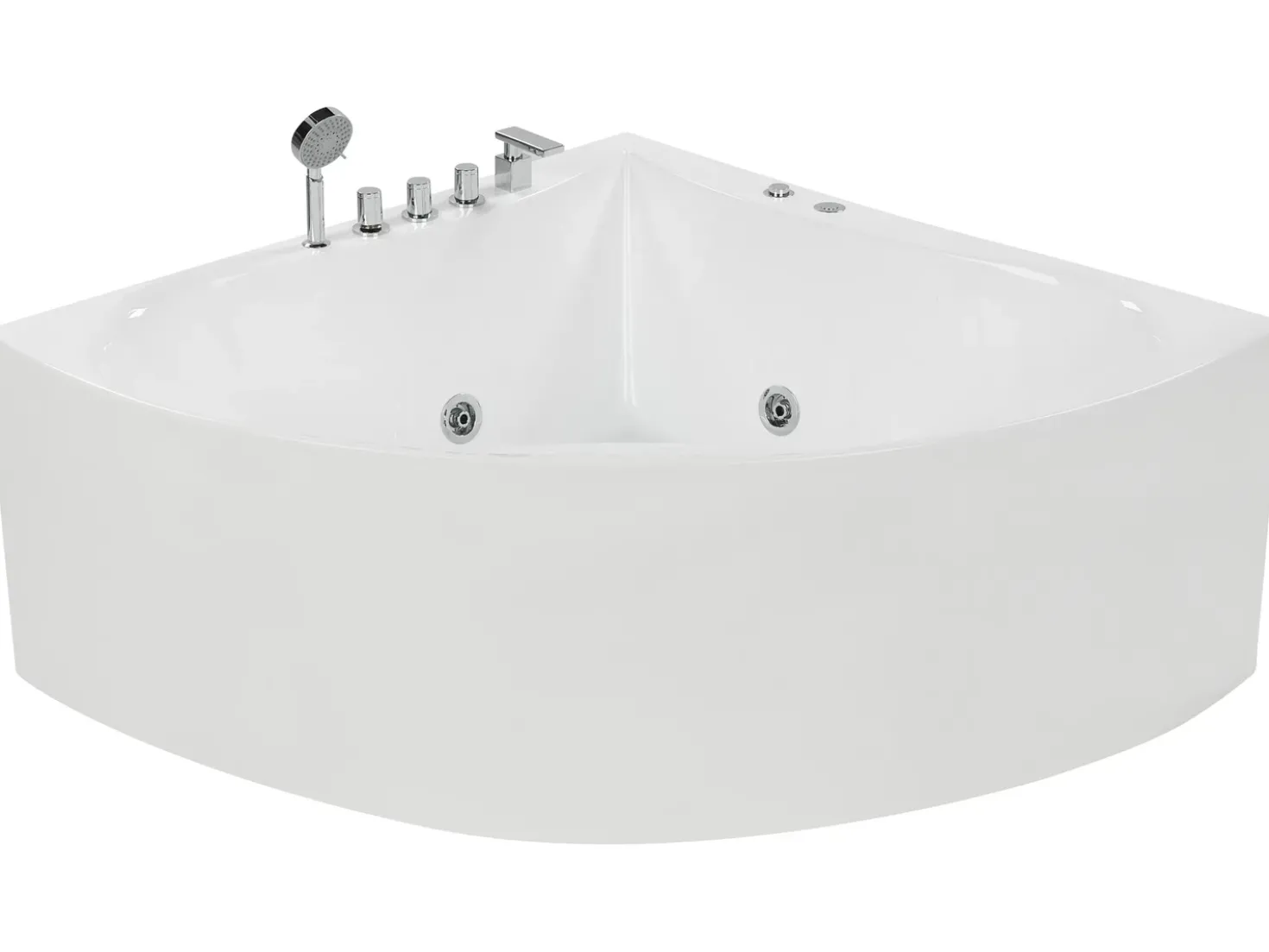 Vasca idromassaggio angolare ISLITA 187 x 133 cm Bianco