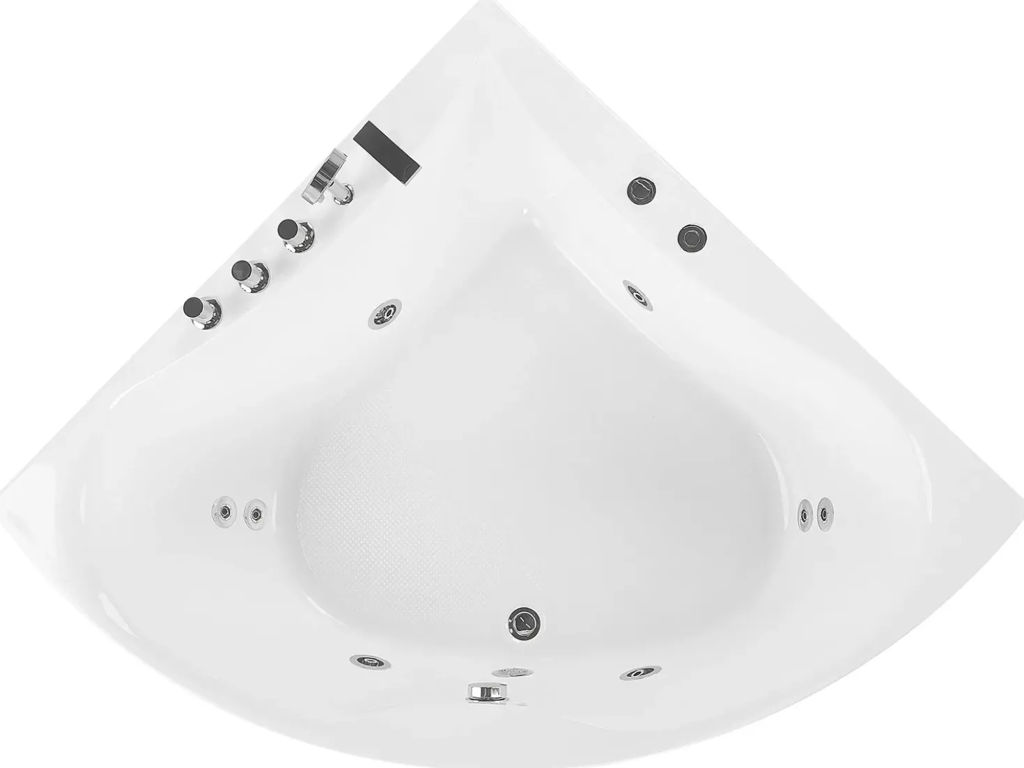 Vasca idromassaggio angolare ISLITA 187 x 133 cm Bianco