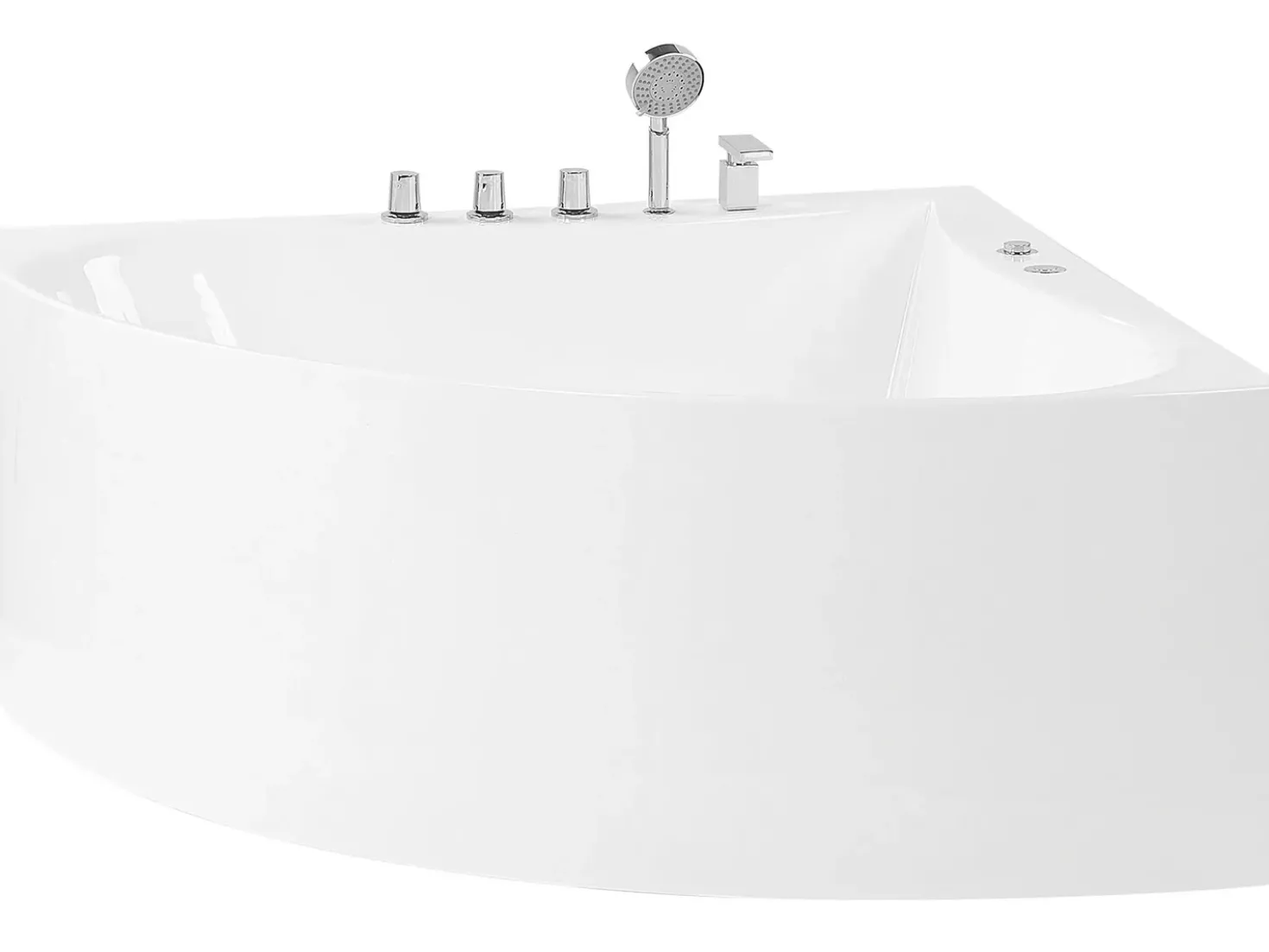 Vasca idromassaggio angolare ISLITA 187 x 133 cm Bianco
