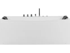 Vasca idromassaggio angolare con LED MOOR 173 x 81 cm Bianco