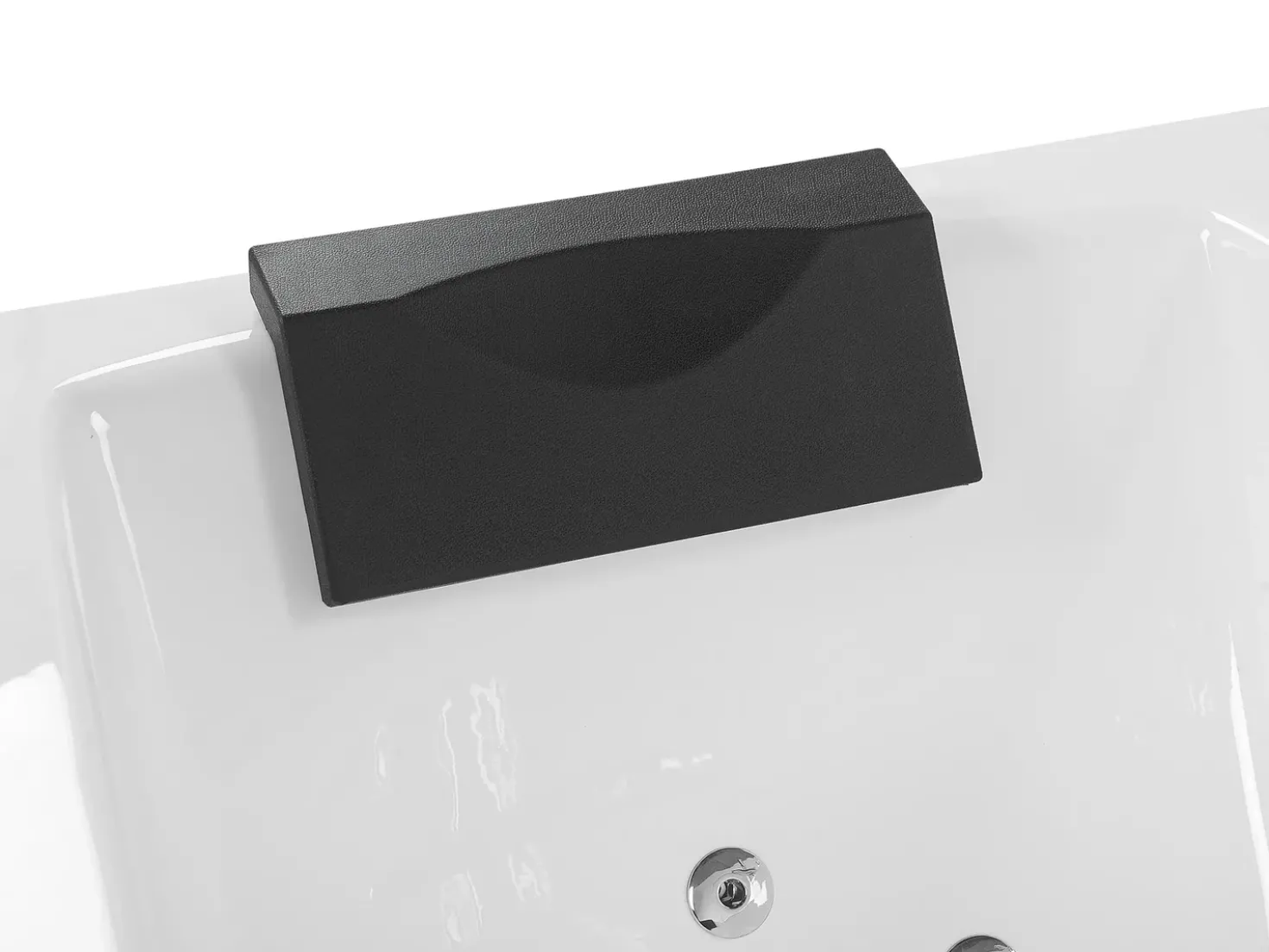 Vasca idromassaggio angolare con LED MOOR 173 x 81 cm Bianco