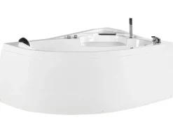 Vasca idromassaggio angolare con LED NEIVA Lato Sinistro 150 x 100 cm Bianco