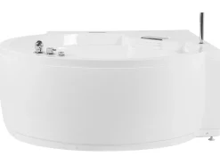 Vasca idromassaggio angolare con LED MILANO con altoparlante Bluetooth integrato 181 x 150 cm Bianco