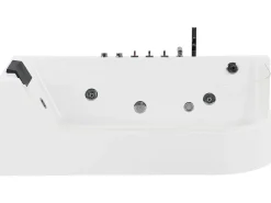Vasca idromassaggio angolare con LED ACUARIO Lato destro 170 x 80 cm Bianco