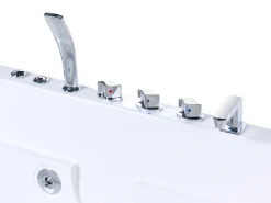 Vasca idromassaggio angolare con LED POZUELOS 170 x 90 cm Bianco