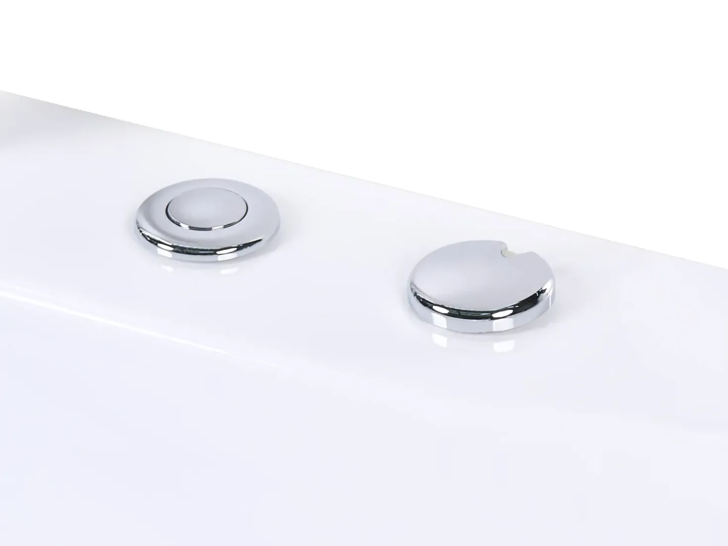 Vasca idromassaggio angolare con LED POZUELOS 170 x 90 cm Bianco