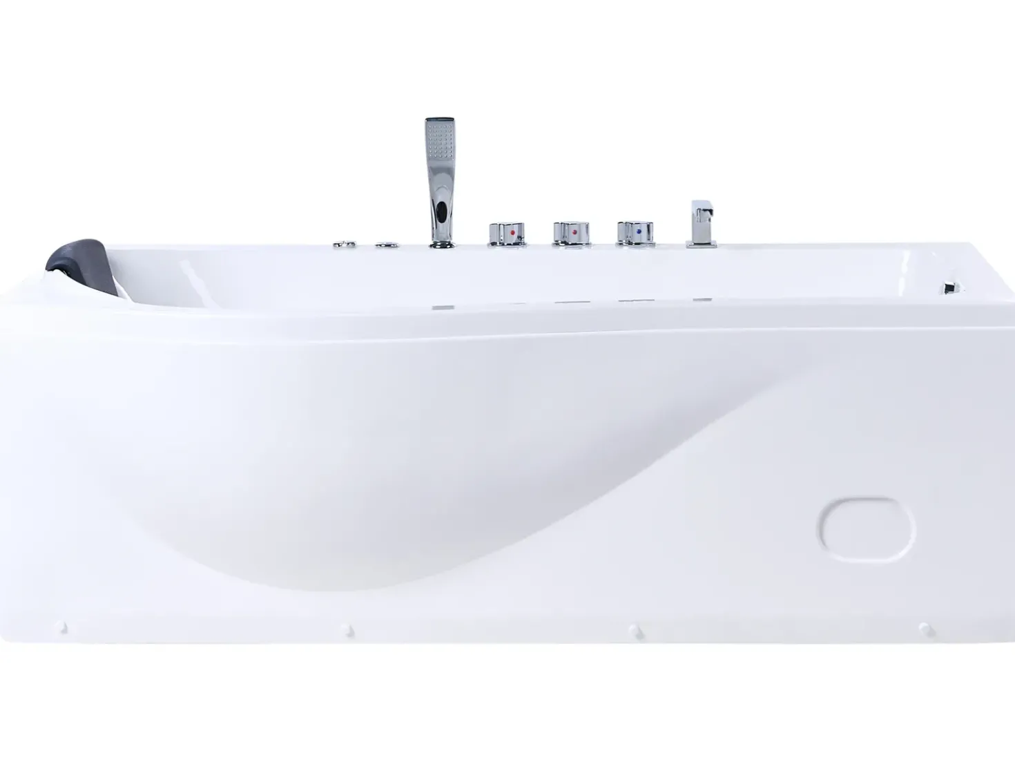 Vasca idromassaggio angolare con LED POZUELOS 170 x 90 cm Bianco